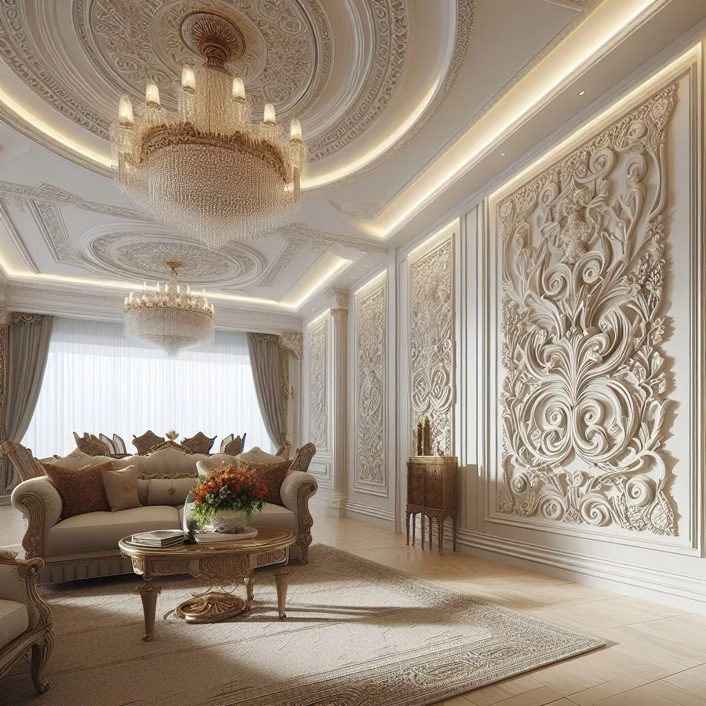 Gypsum board decor 2024 with pictures (4)	